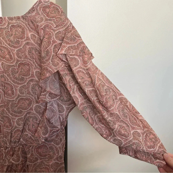 The Kooples Printed Ruffle Top- Size 1; Never Worn - Picture 5 of 11